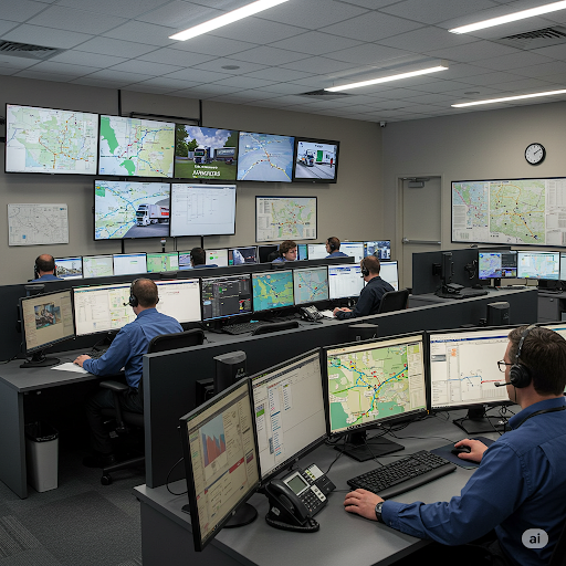 24-hour dispatch center for truck roadside assistance