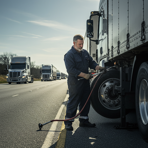 MTS TruckAI Semi Trailer Tire Service